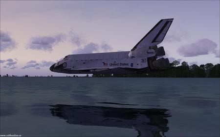 hight landing of shuttles - space, planets, nasa, shuttles, moons, galaxies