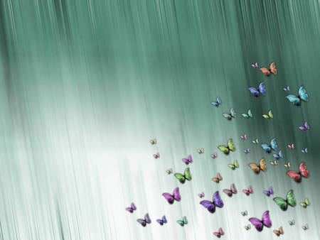 butterfly - butterfly, cg, 3d, colourfull