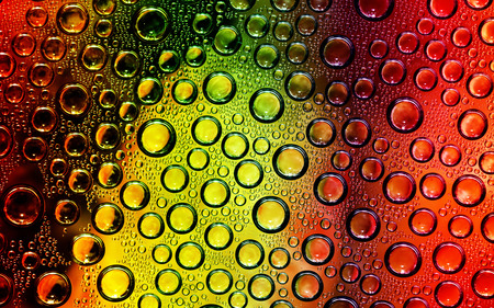 Colors and Bubbles - colors, abstract, bubbles, 3d