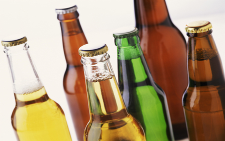 Choose your beer - relaxation, drinks, beer, yellow, bottle, brown, party, drink, choise, green, alcohol, nice, bottles