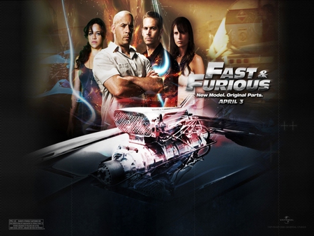 Fast & Furious - movie, action, hotrods, races