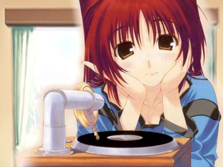 Music - sexy, girl, hair, music, kawai, kousaka, cool, red, anime, cute, tamaki, sound