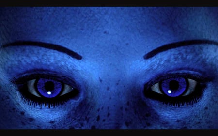 why so blue - abstract, female, 3d, eyes, photography, blue, cg