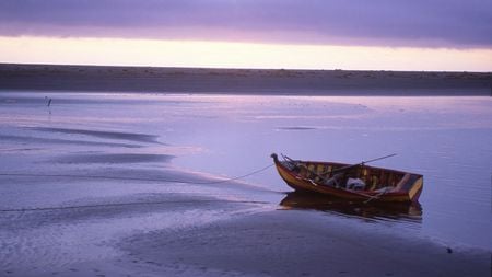 Cucao_Near_Chiloe_National_Park_Chiloe_Island_Chile - nature, sky, beach, ship, panorama, sunset