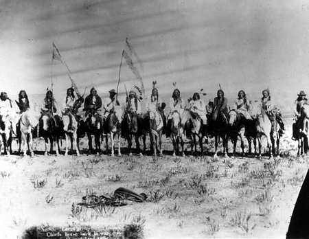 Group of 20 Sioux Chiefs 1891