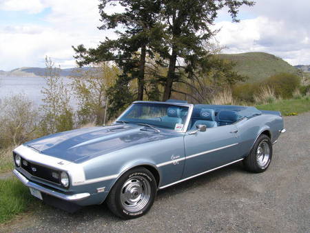 1968 Chevrolet Camaro SS 350 convertible - muscle car, convertible, 1968, classic, chevy, camaro, gm