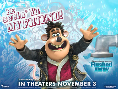 Flushed Away - comedy, away, flushed, movie