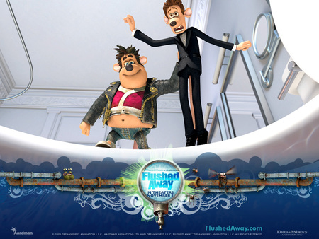 Flushed Away - movie, comedy, away, flushed