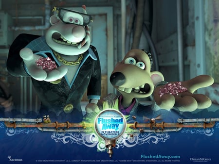 Flushed Away - comedy, away, flushed, movie