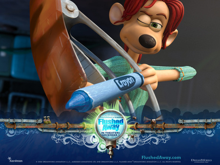 Flushed Away - comedy, away, flushed, movie