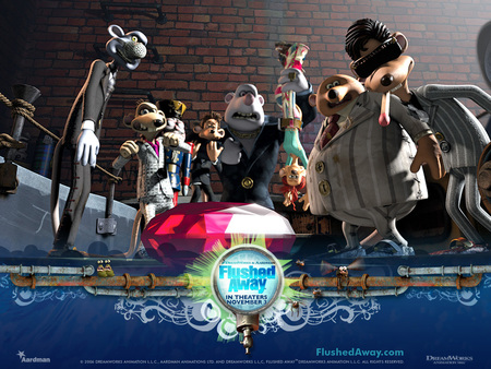 Flushed Away - comedy, away, flushed, movie