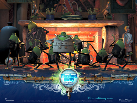 Flushed Away - movie, comedy, away, flushed