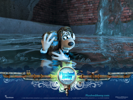 Flushed Away - movie, comedy, away, flushed