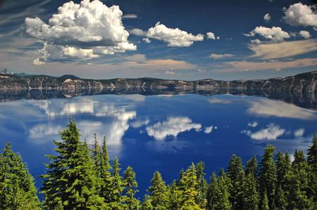 Lake - trees, nature, lake, reflection, sky