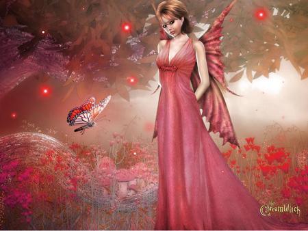 Fairy - butterfly, fairy, abstract, fantasy