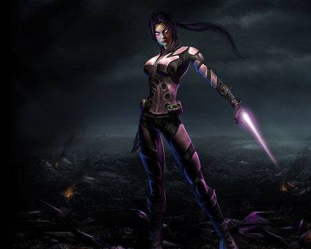 Future Psylocke - female, glen angus, future psylocke, cg, fantasy, hd, action, adventure, art, video game