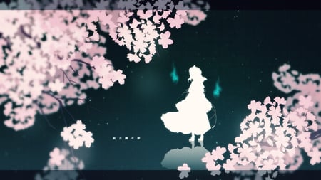 Yuyuko - saigyouji yuyuko, game, ghost, anime, touhou, cherry, girl, video game