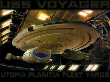 USS Voyager - uss voyager, star trek, voyager