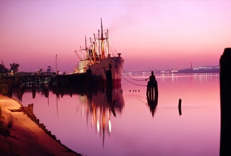 Virginia Dockyard - potomac river, sunset, boat, river