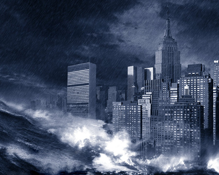 storm - nature, sky, ocean, archictecture, rain, city, wave, storm