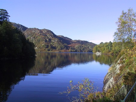 Scotland - Loch Katrine - loch, hills, water, lake, scotland