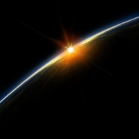 sunrise from space 