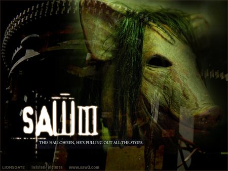 Saw 3 - saw, jigsaw, movie, pighead