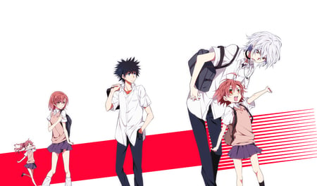 anime freinds forever - school uniform, girls, pretty, anime, boys, friends, cute