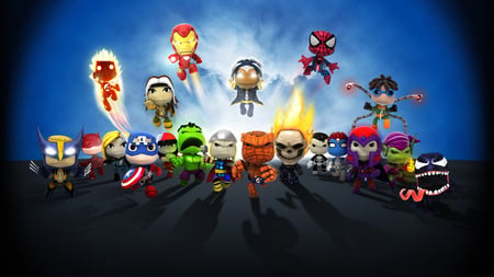 Heroes !Littlebigplanet - free, cool, hot, anime, girl, blue, kurd, lady, peace, woman