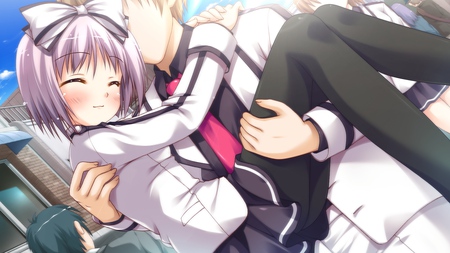 I love you - i love you, love, couple, sheets, anime, cute, no name, cg