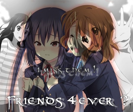 k-on - azusa, black eyes, black hair, mio, brown hair, yui