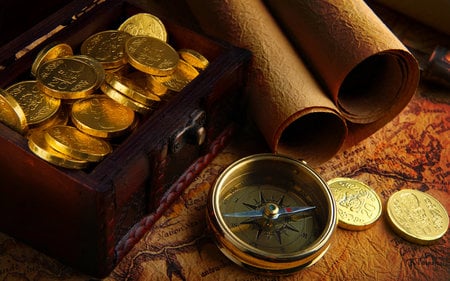 Return Time - compass, coins, money, maps, return, time