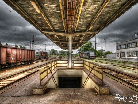 rail station - fun, art, trains, outdoor