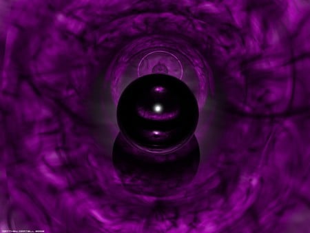 Purple Orb - abstract, 3d, cgi, art