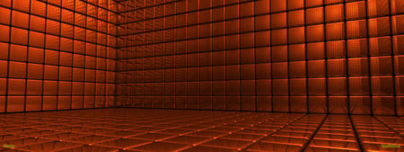 Orange Room - abstract, 3d, cgi, art