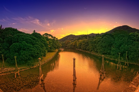 reflections of beauty - sky, landscape, trees, photography, sun, water, sunset, nature, river