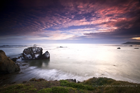 Sea Sunset - photo, nature, sunset, sea