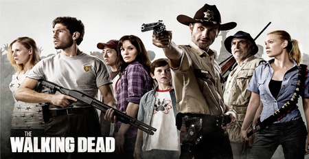 THE WALKING DEAD - the walking dead, white, camp, guns