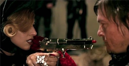 Judas - ladygaga, norman reedus, lipstick gun, judas