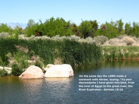 God's Covenant with Israel - nation, river, god, jew, land, israel