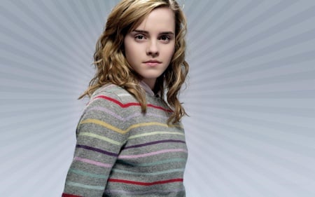 Emma Watson - actress, sweters, young girl, female, blonde hair, cute face