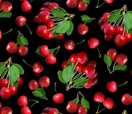 BING CHEERRIES - cherries, bing, black, red