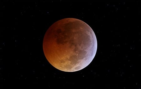 Eclipse Phase - eclipse, moon, night, red