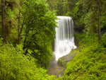 Waterfall in wood