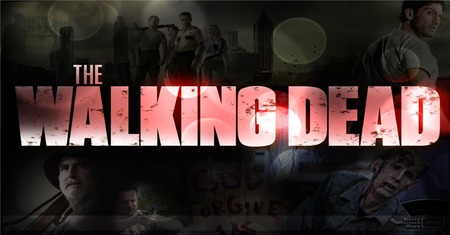 THE WALKING DEAD - blood, the walking dead, red, wallpaper