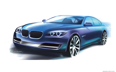 car sketched bmw - d, f, a, s