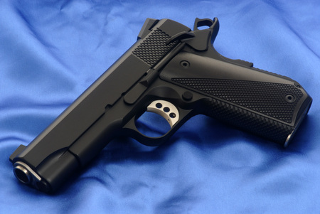 Beautiful - 45, black, pistol, handgun