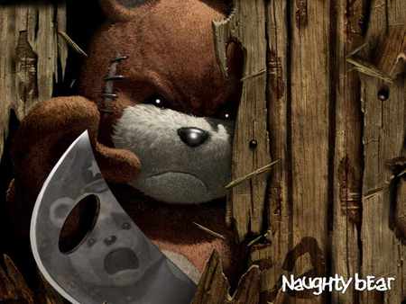 Naughty bear - naughty bear, video games, damage, funny