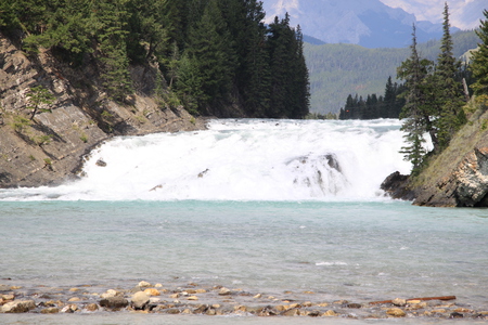 Rapid River at Banff in Alberta Canada 