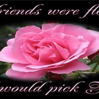 If friends were flowers I would pick you